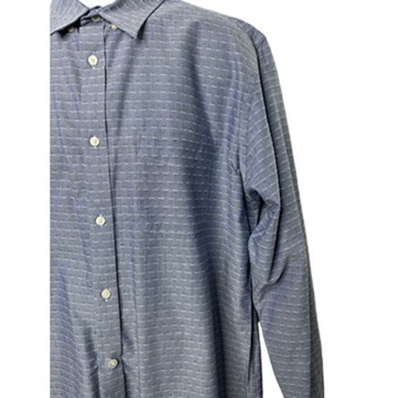 Banana Republic Blue & White Long Sleeve Button Up Shirt Men's XL - Picture 8 of 9
